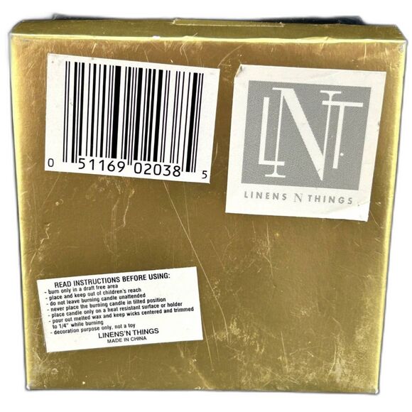 Linens & Things (4) Candles Decorative Tea Light Size Scented New In Box - Picture 4 of 7